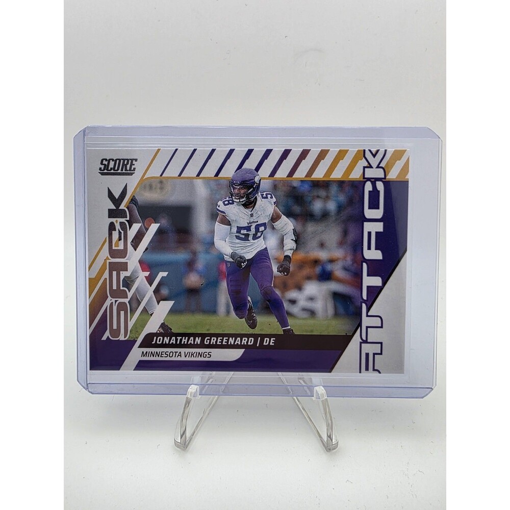2025 Panini Score Football Sack Attack #3 Jonathan Greenard Minnesota Vikings